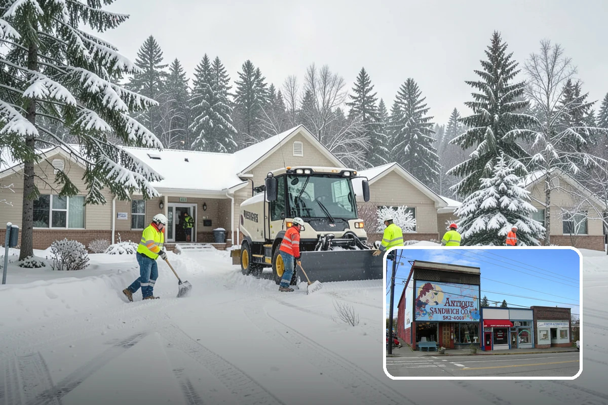 Sidewalk Deicing in Ruston, Pierce County, WA - Stops glare ice from freezing rain