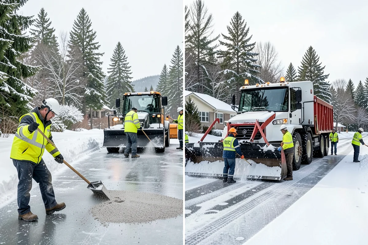 Sidewalk Deicing in SeaTac, King County, WA - We pre-treat walks ahead of forecast freezing rain
