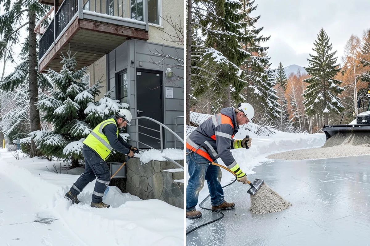 Sidewalk Deicing in Shoreline, King County, WA - We pre-treat walks ahead of forecast freezing rain