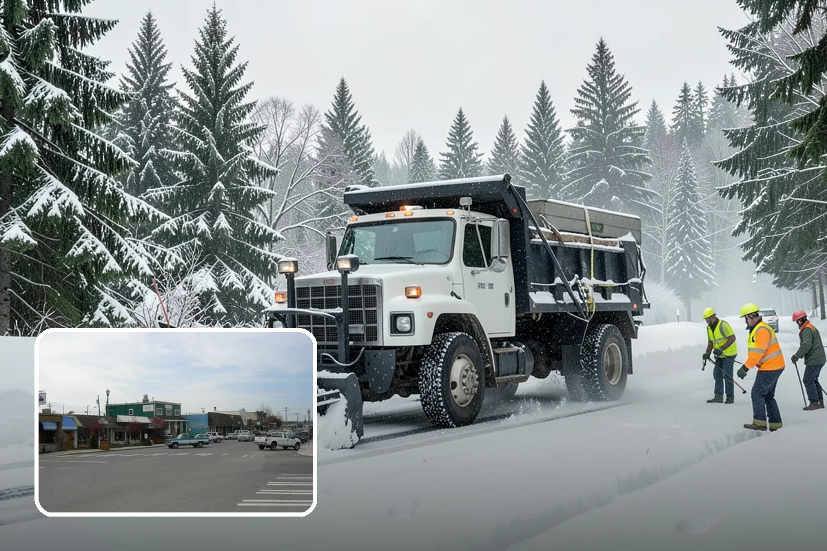 Sidewalk Deicing in Stanwood, Snohomish County, WA - Stops glare ice from freezing rain