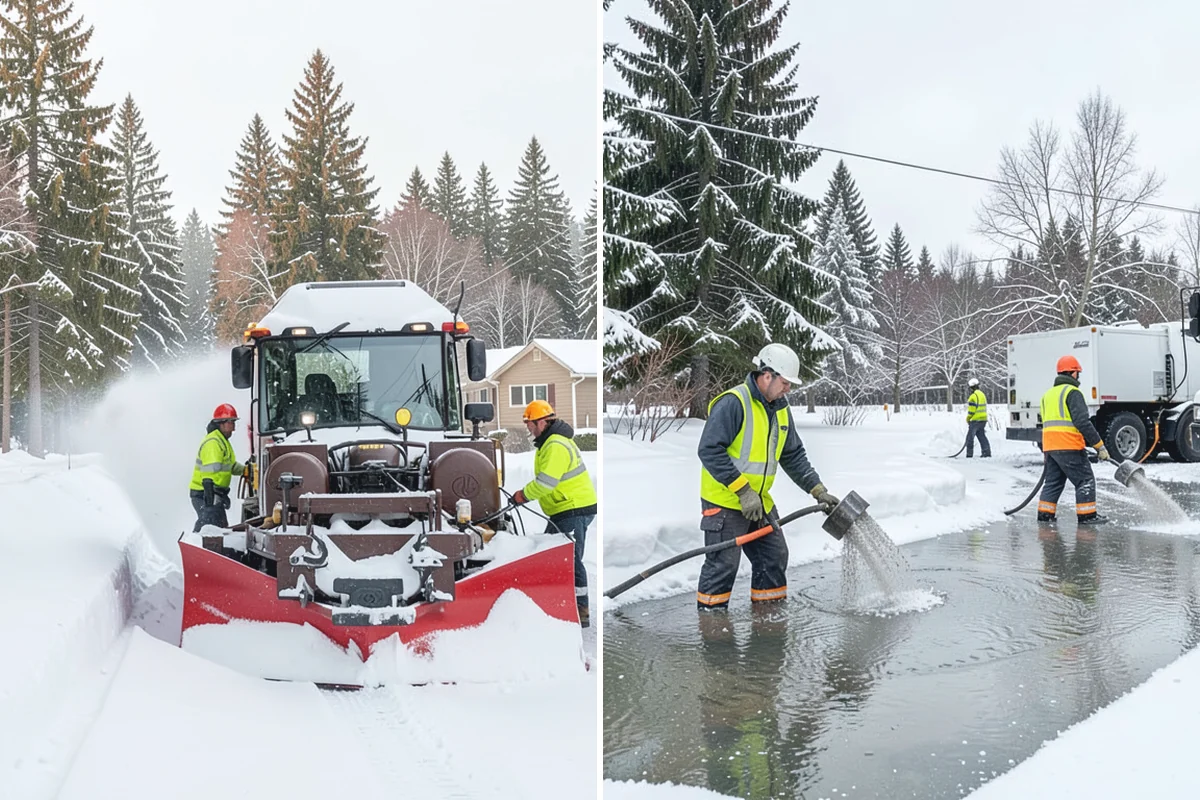 Sidewalk Deicing in Sumner, Pierce County, WA - We pre-treat walks ahead of forecast freezing rain