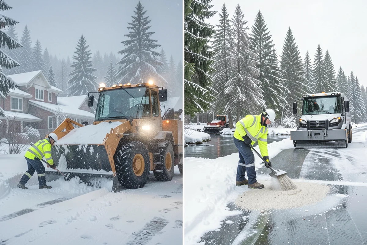 Sidewalk Deicing in University Place, Pierce County, WA - We pre-treat walks ahead of forecast freezing rain