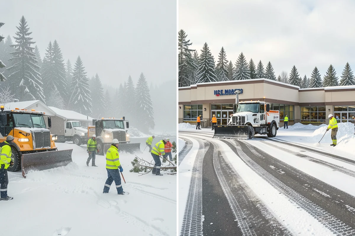 Sidewalk Ice Removal in Algona, King County, WA - We identify bonded ice from refreeze cycles