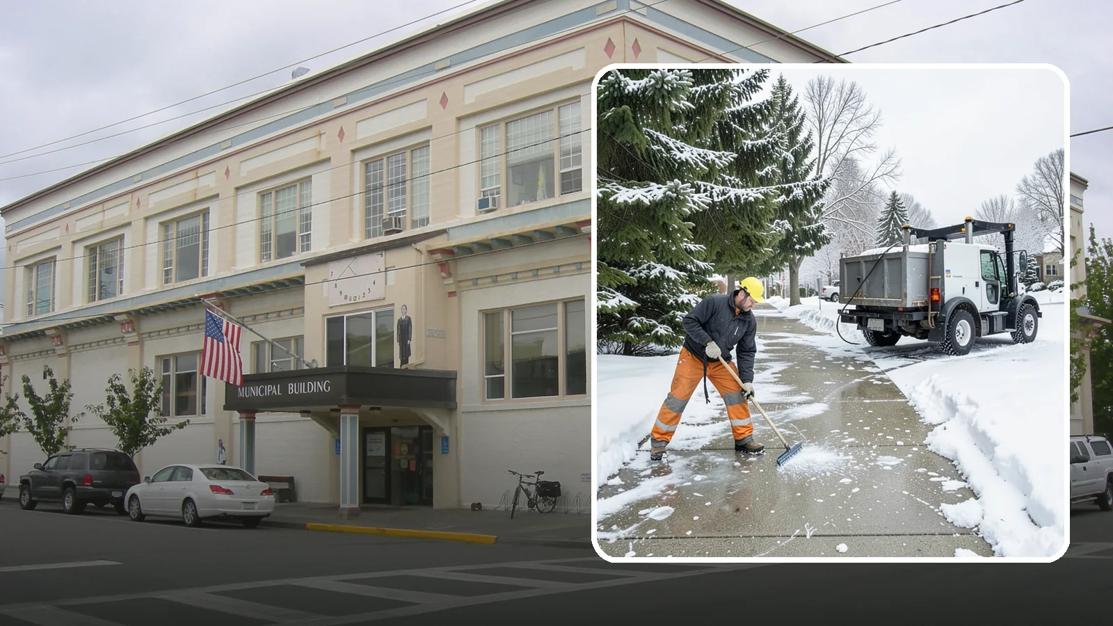 Sidewalk Ice Removal in Anacortes, Skagit County, WA - We remove bonded sidewalk ice left by thaw-and-refreeze cycles so walks are truly safe.