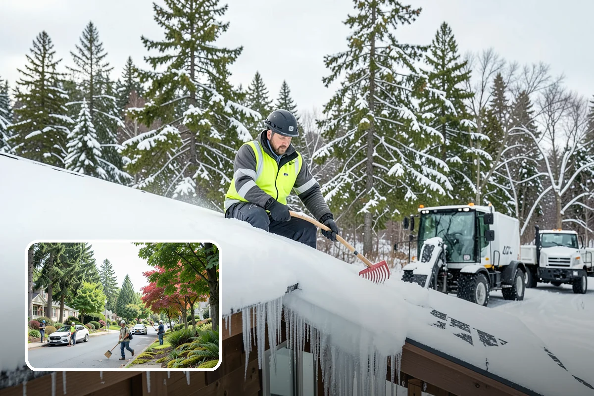 Sidewalk Ice Removal in Beaux Arts Village, King County, WA - Removes bonded ice deicer is slow to lift
