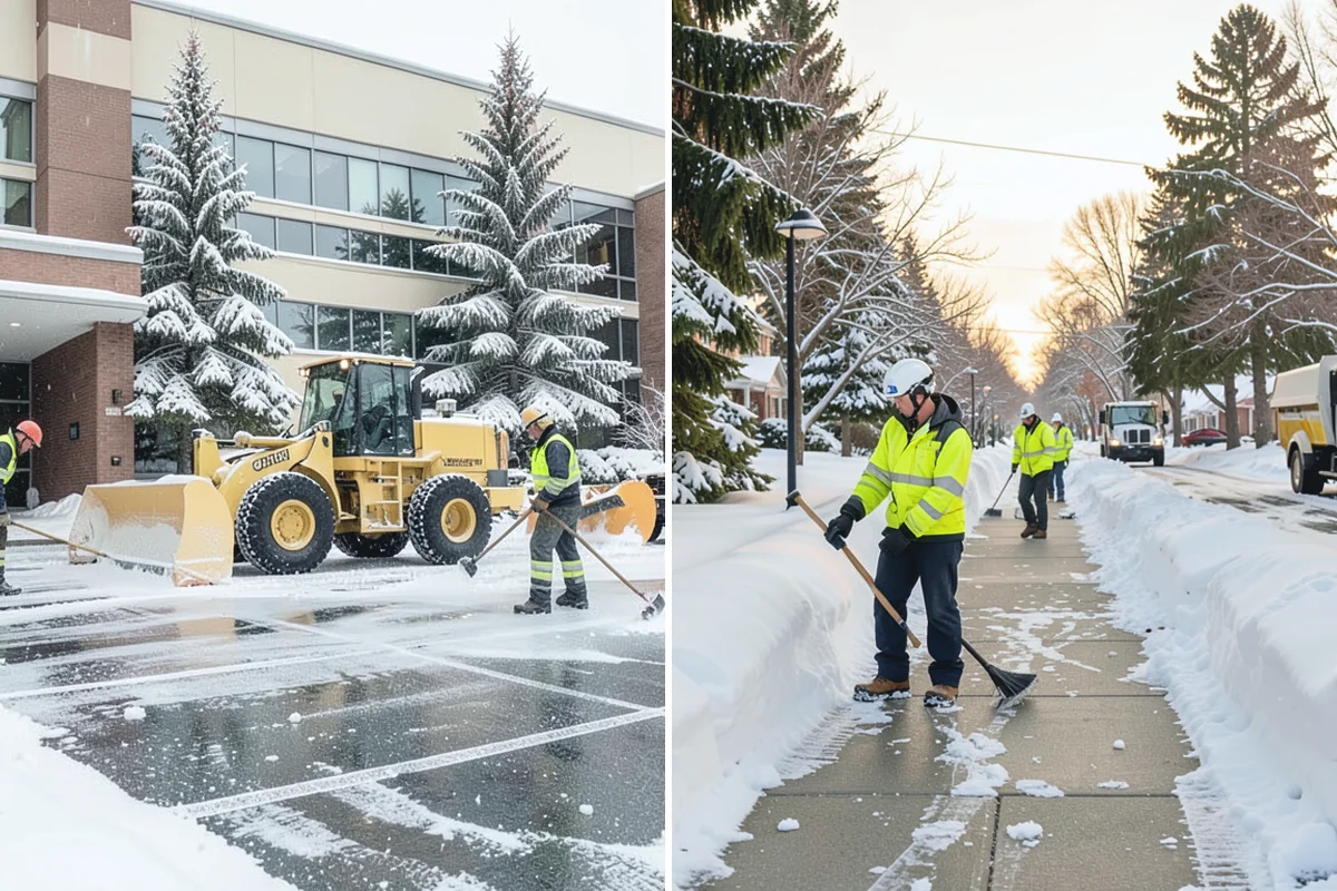 Sidewalk Ice Removal in Bonney Lake, Pierce County, WA - We identify bonded ice from refreeze cycles