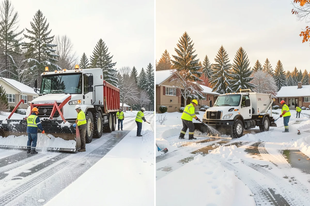 Sidewalk Ice Removal in Bothell, King County, WA - We identify bonded ice from refreeze cycles