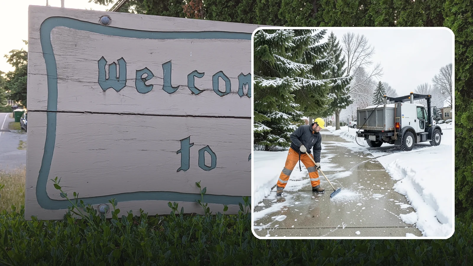 Sidewalk Ice Removal in Brier, Snohomish County, WA - We remove bonded sidewalk ice left by thaw-and-refreeze cycles so walks are truly safe.
