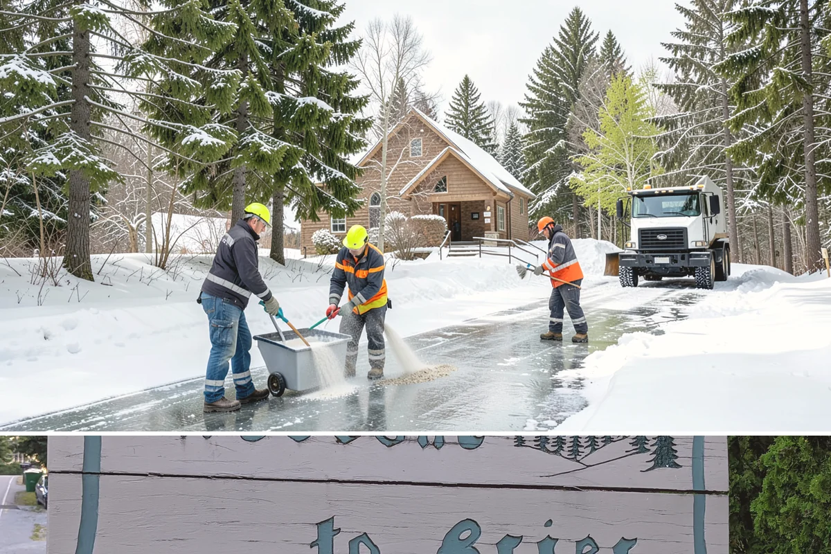 Sidewalk Ice Removal in Brier, Snohomish County, WA - Sidewalk ice removal peaks during freeze-thaw stretches from midwinter into spring.