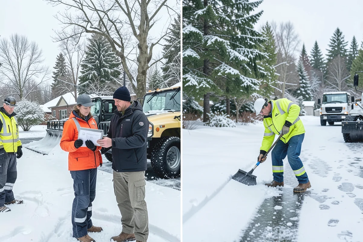 Sidewalk Ice Removal in Buckley, Pierce County, WA - We identify bonded ice from refreeze cycles