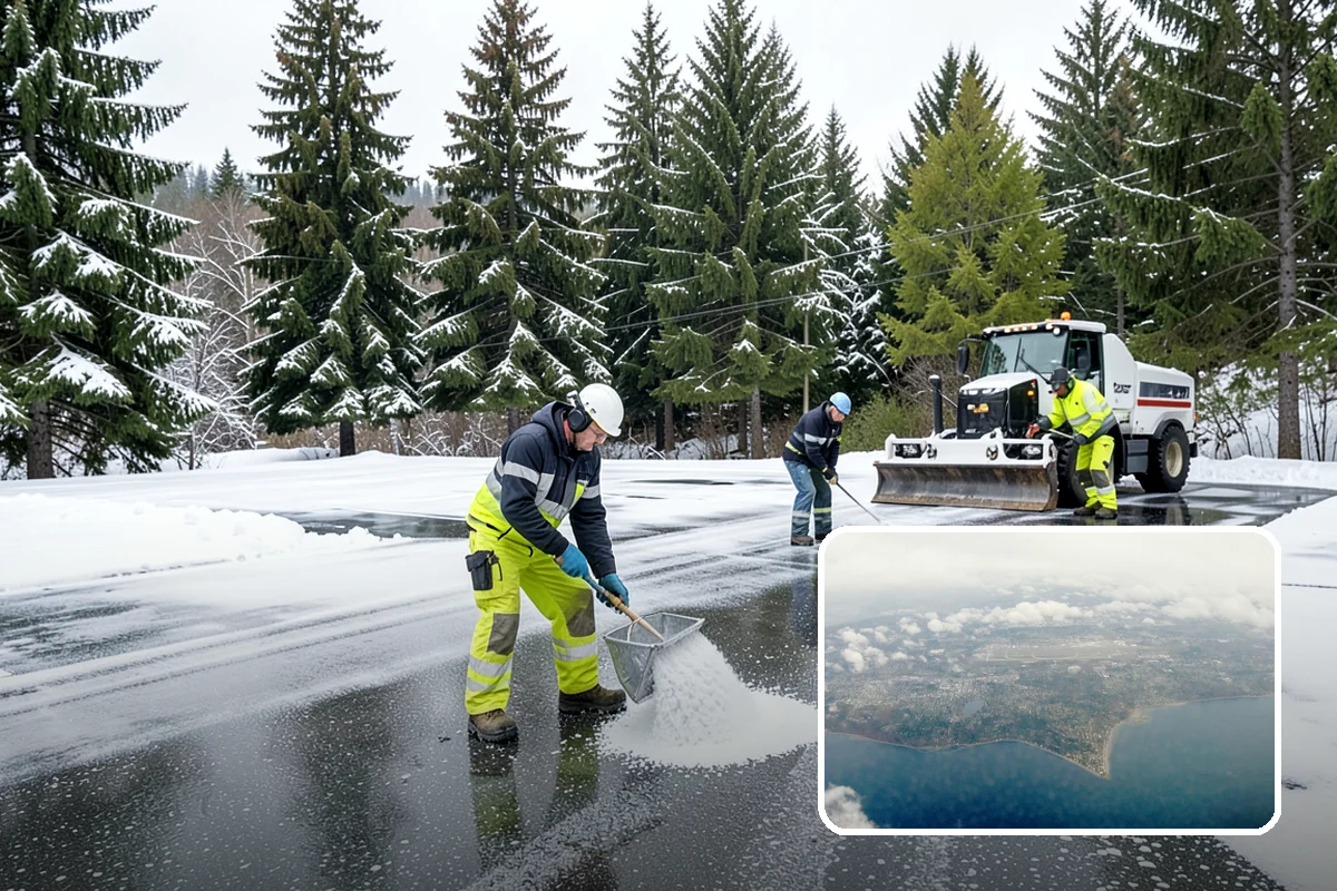 Sidewalk Ice Removal in Burien, King County, WA - Removes bonded ice deicer is slow to lift