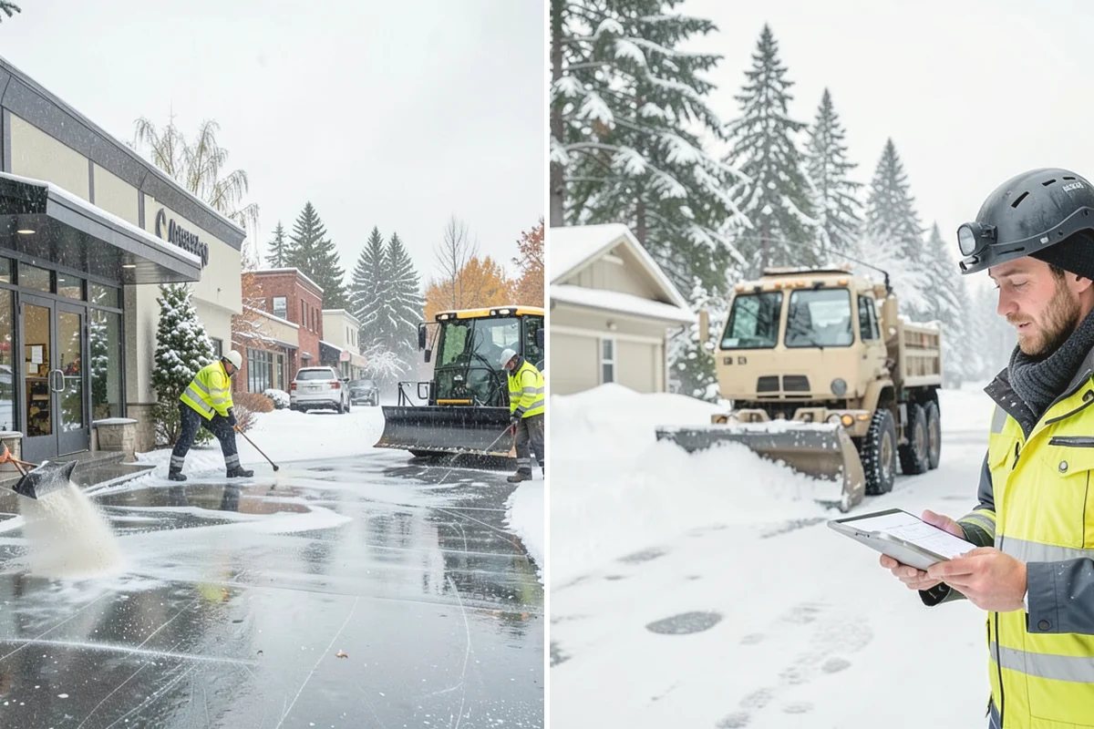 Sidewalk Ice Removal in Burien, King County, WA - We identify bonded ice from refreeze cycles