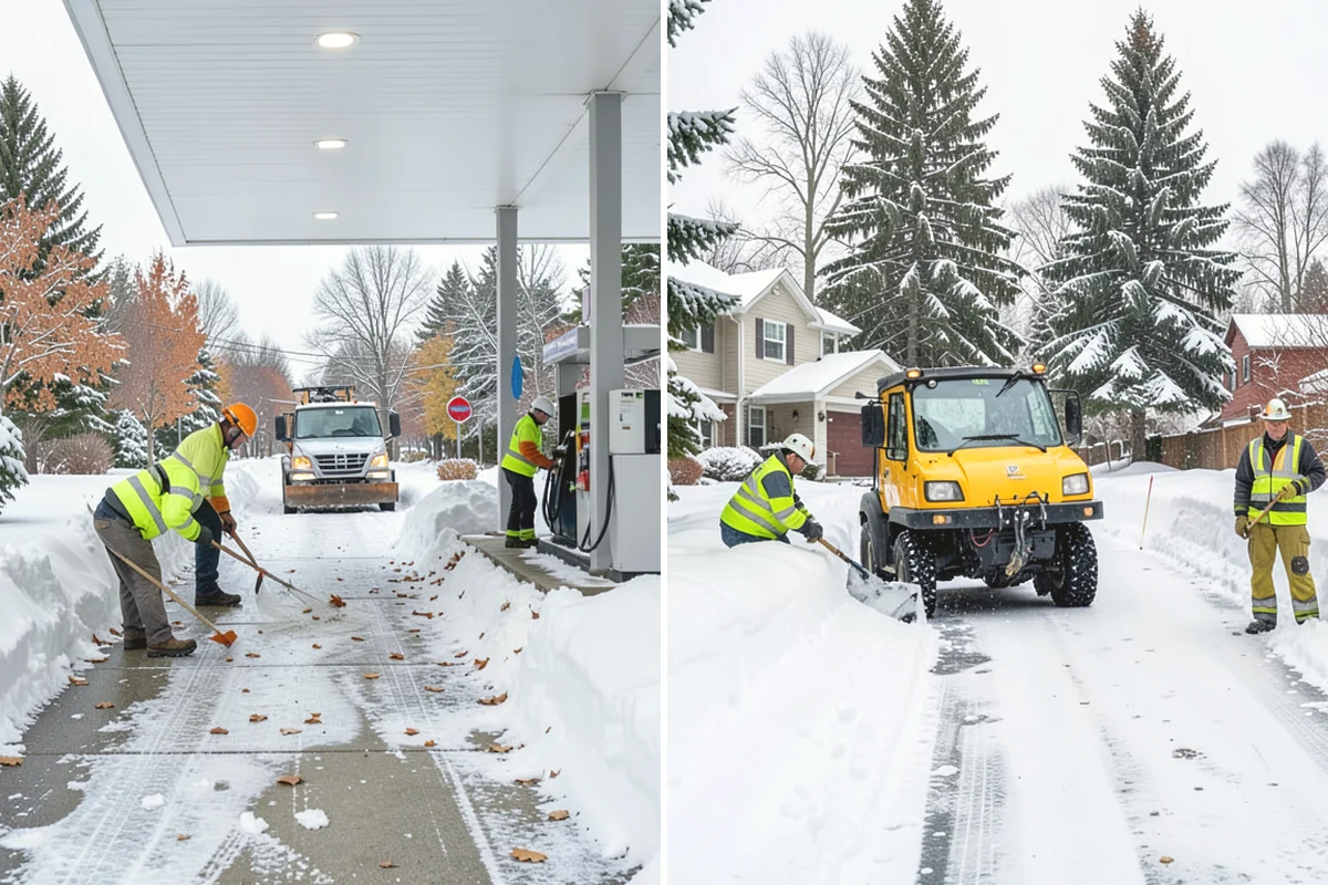 Sidewalk Ice Removal in Burlington, Skagit County, WA - We identify bonded ice from refreeze cycles