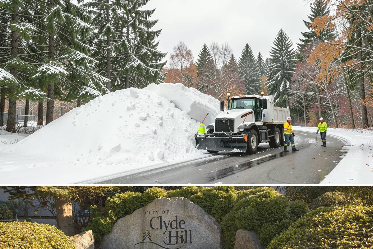 Sidewalk Ice Removal in Clyde Hill, King County, WA - Sidewalk ice removal peaks during freeze-thaw stretches from midwinter into spring.