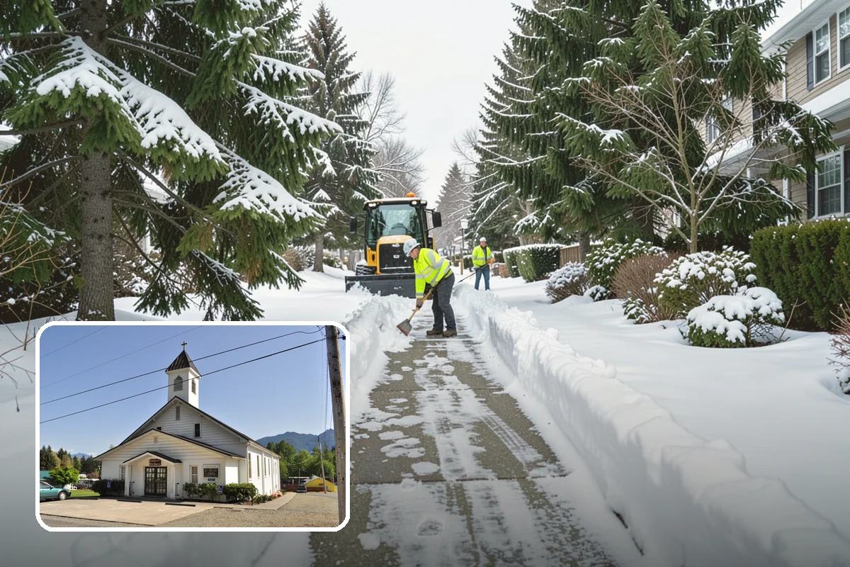 Sidewalk Ice Removal in Concrete, Skagit County, WA - Removes bonded ice deicer is slow to lift