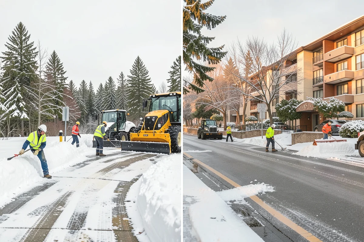 Sidewalk Ice Removal in Covington, King County, WA - We identify bonded ice from refreeze cycles