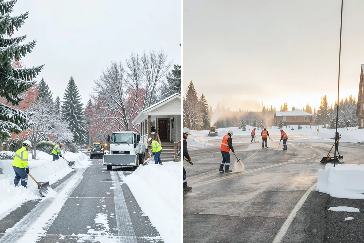 Sidewalk Ice Removal in Des Moines, King County, WA - We identify bonded ice from refreeze cycles