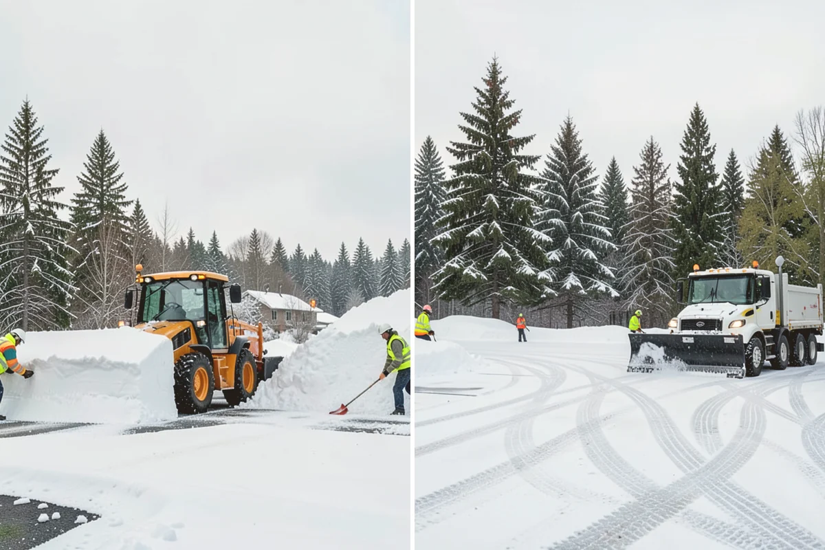 Sidewalk Ice Removal in Eatonville, Pierce County, WA - We identify bonded ice from refreeze cycles