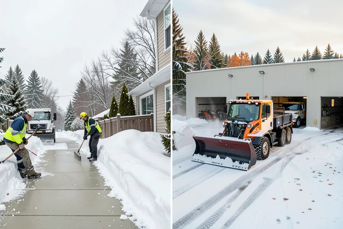 Sidewalk Ice Removal in Everett, Snohomish County, WA - We identify bonded ice from refreeze cycles