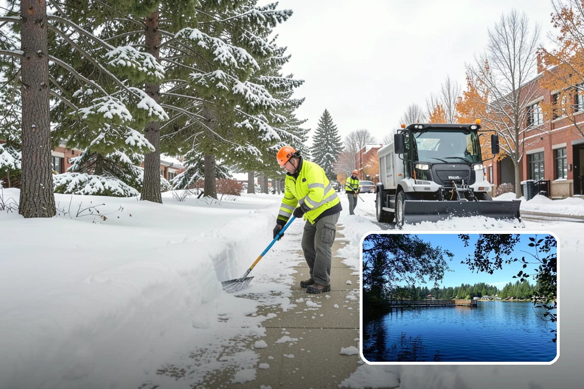 Sidewalk Ice Removal in Federal Way, King County, WA - Removes bonded ice deicer is slow to lift