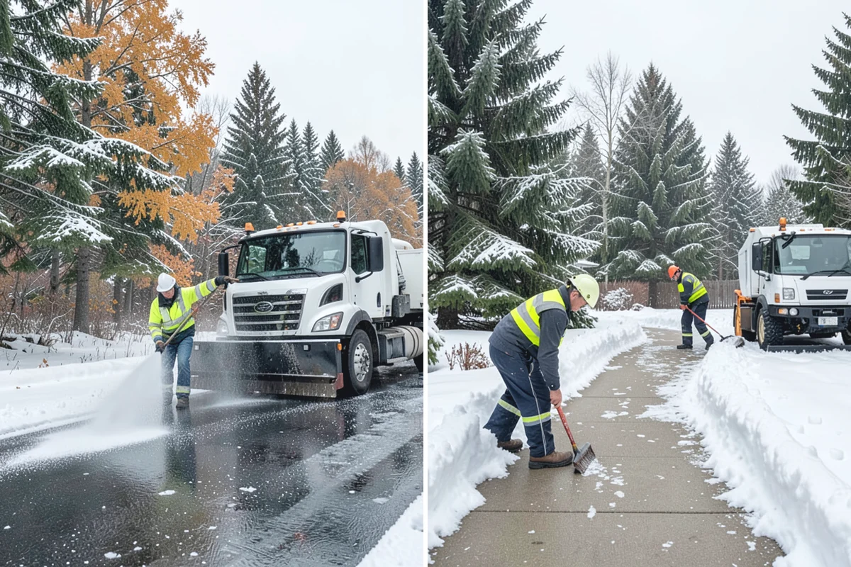 Sidewalk Ice Removal in Gold Bar, Snohomish County, WA - We identify bonded ice from refreeze cycles