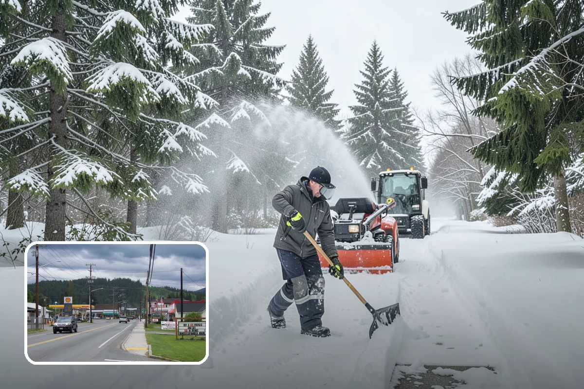 Sidewalk Ice Removal in Granite Falls, Snohomish County, WA - Removes bonded ice deicer is slow to lift
