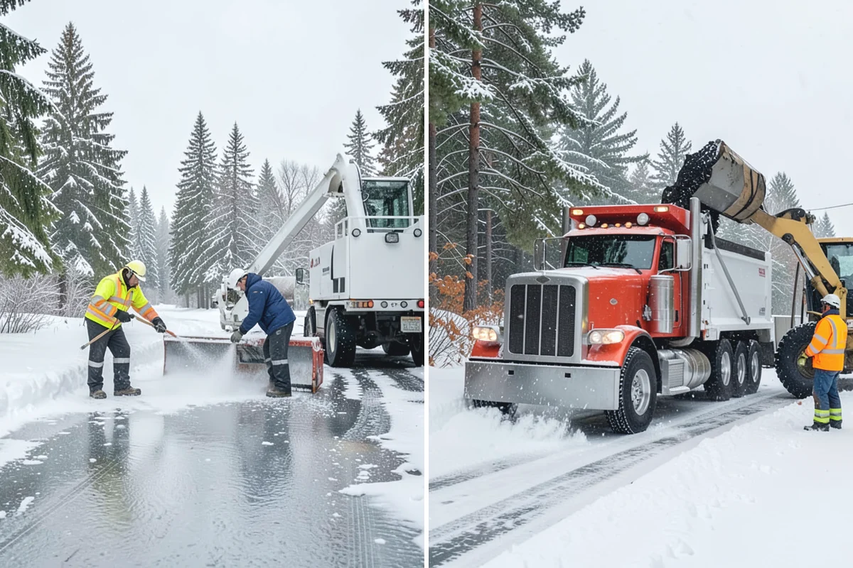 Sidewalk Ice Removal in Hamilton, Skagit County, WA - We identify bonded ice from refreeze cycles