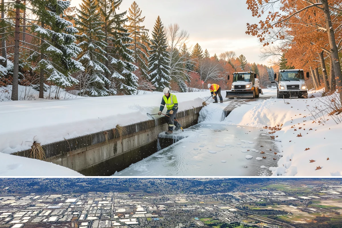 Sidewalk Ice Removal in Kent, King County, WA - Sidewalk ice removal peaks during freeze-thaw stretches from midwinter into spring.