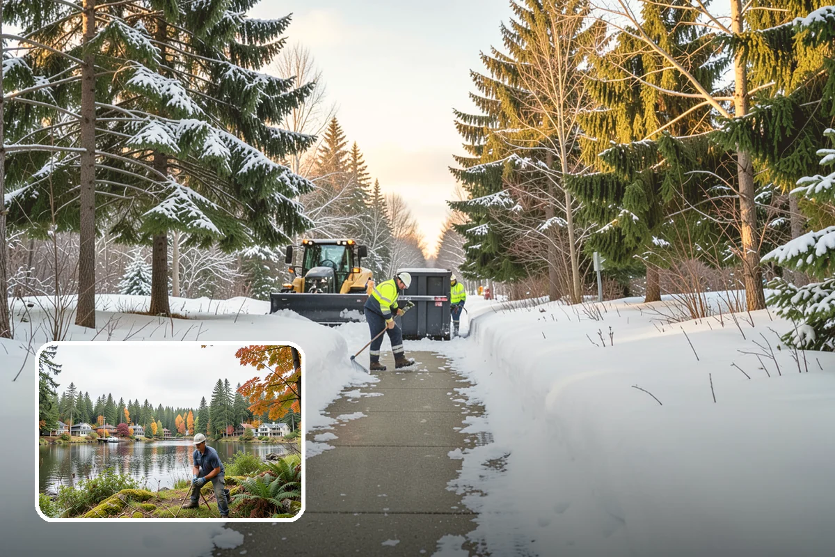 Sidewalk Ice Removal in La Conner, Skagit County, WA - Removes bonded ice deicer is slow to lift