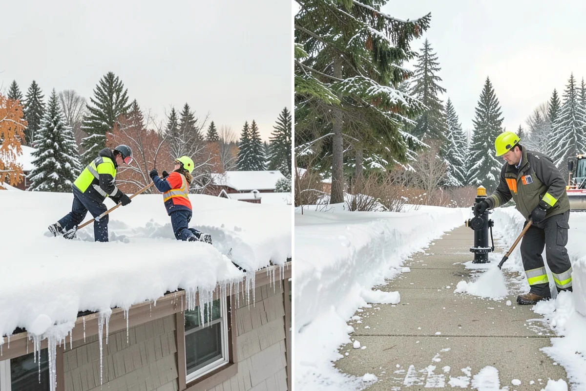 Sidewalk Ice Removal in La Conner, Skagit County, WA - We identify bonded ice from refreeze cycles