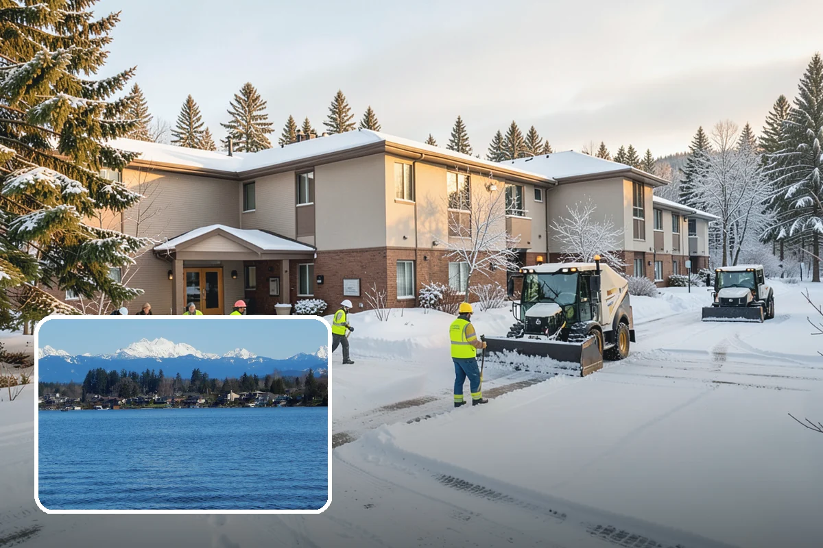 Sidewalk Ice Removal in Lake Stevens, Snohomish County, WA - Removes bonded ice deicer is slow to lift