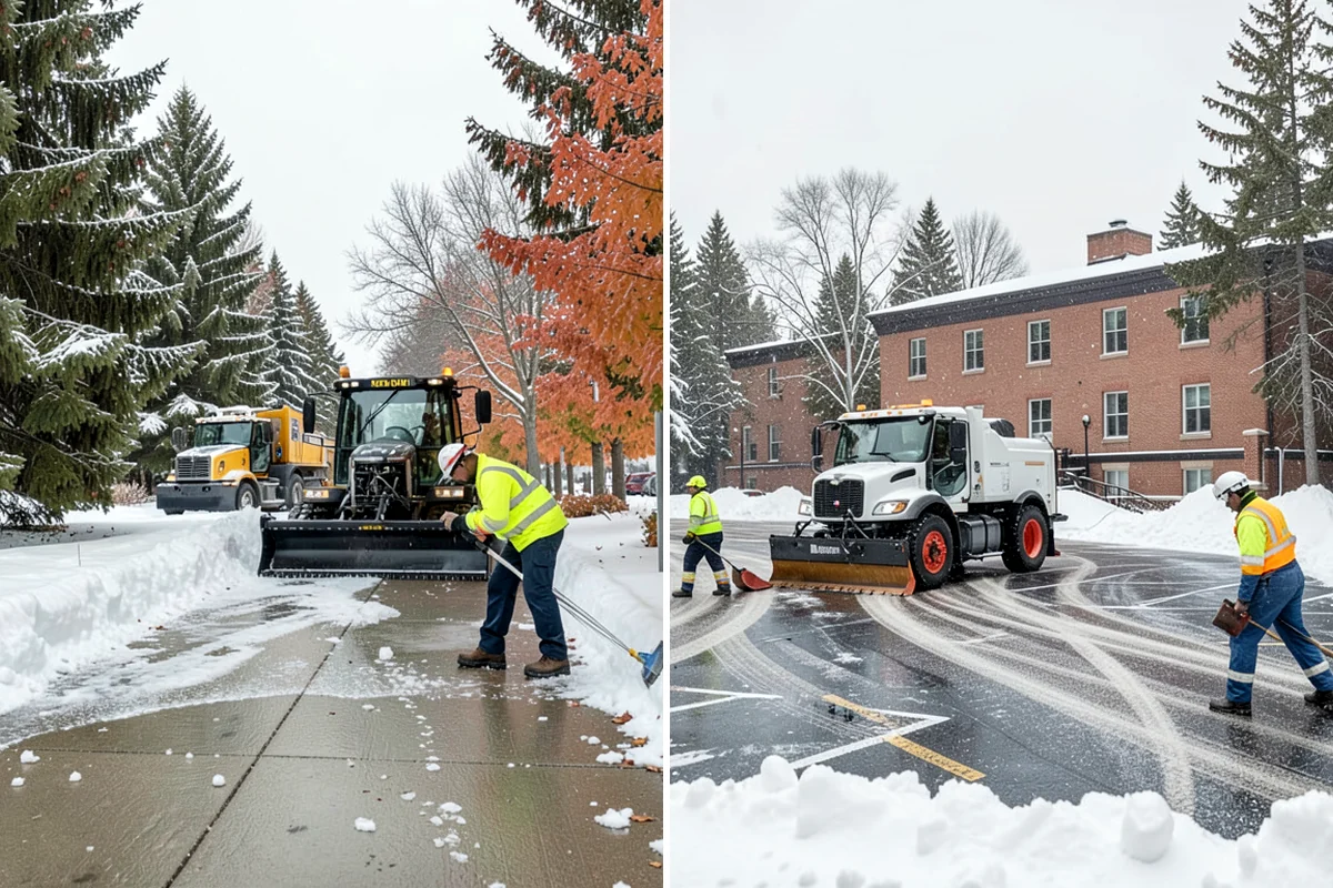 Sidewalk Ice Removal in Lakewood, Pierce County, WA - We identify bonded ice from refreeze cycles