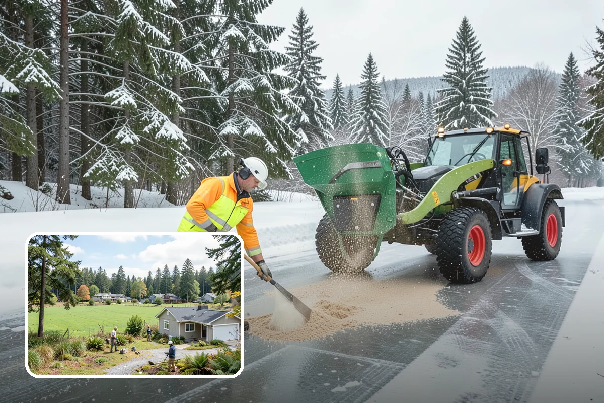 Sidewalk Ice Removal in Lyman, Skagit County, WA - Removes bonded ice deicer is slow to lift