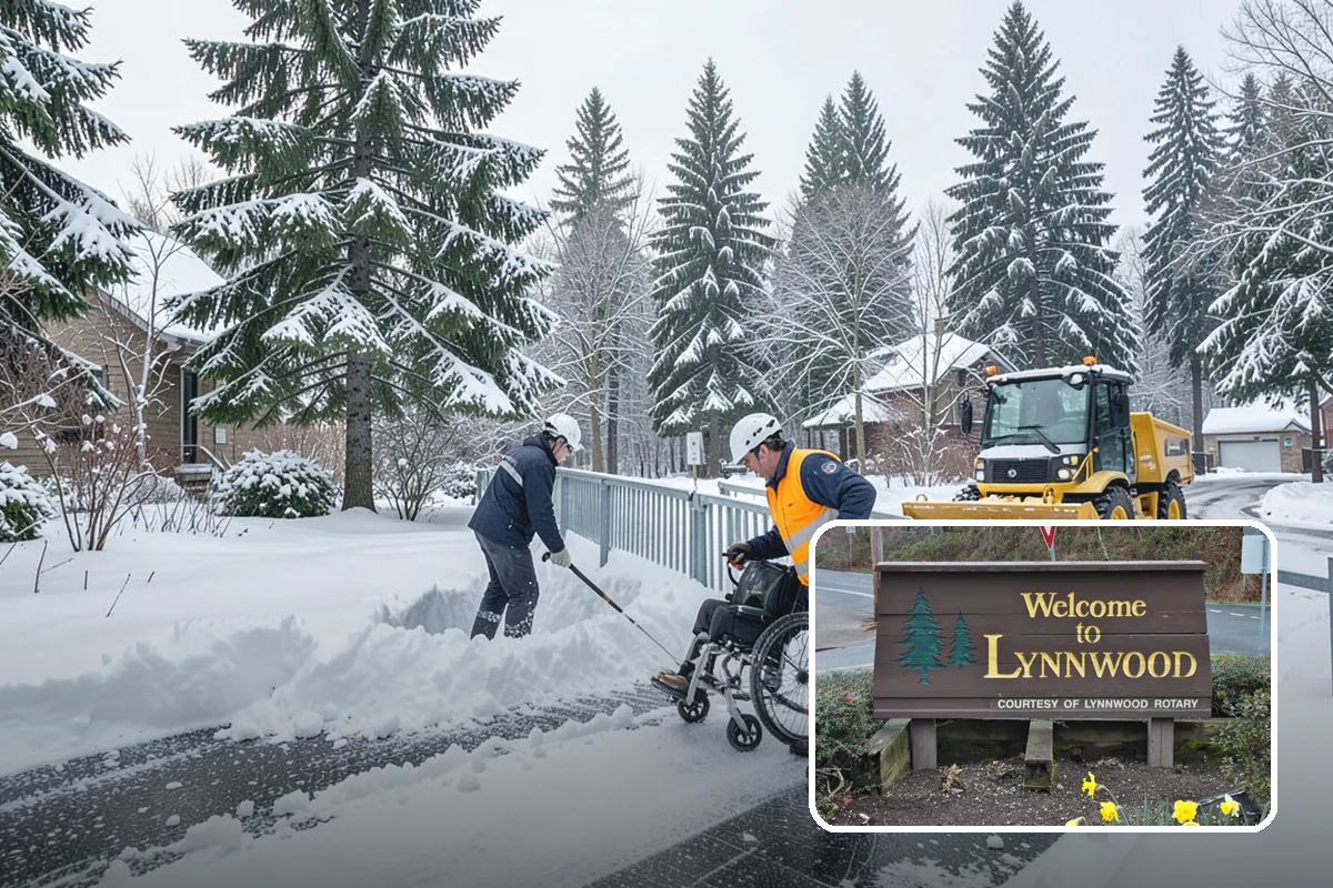 Sidewalk Ice Removal in Lynnwood, Snohomish County, WA - Removes bonded ice deicer is slow to lift