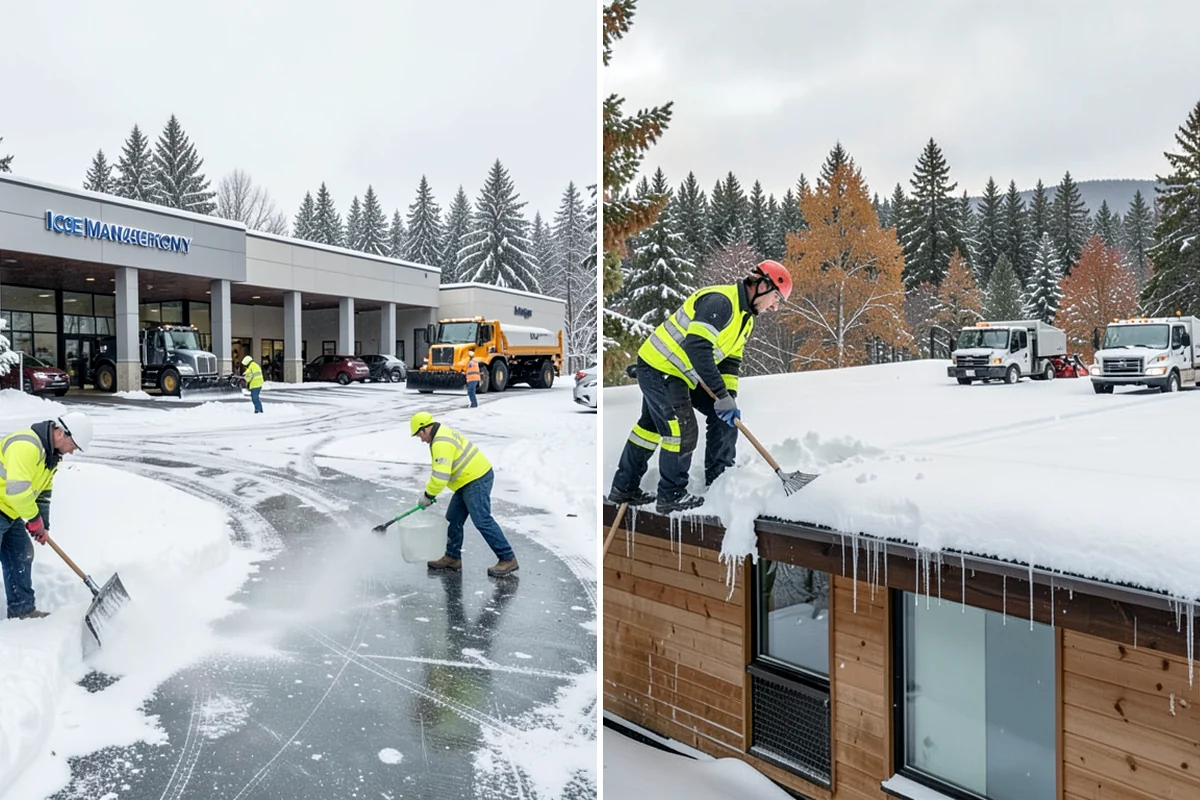 Sidewalk Ice Removal in Maple Valley, King County, WA - We identify bonded ice from refreeze cycles