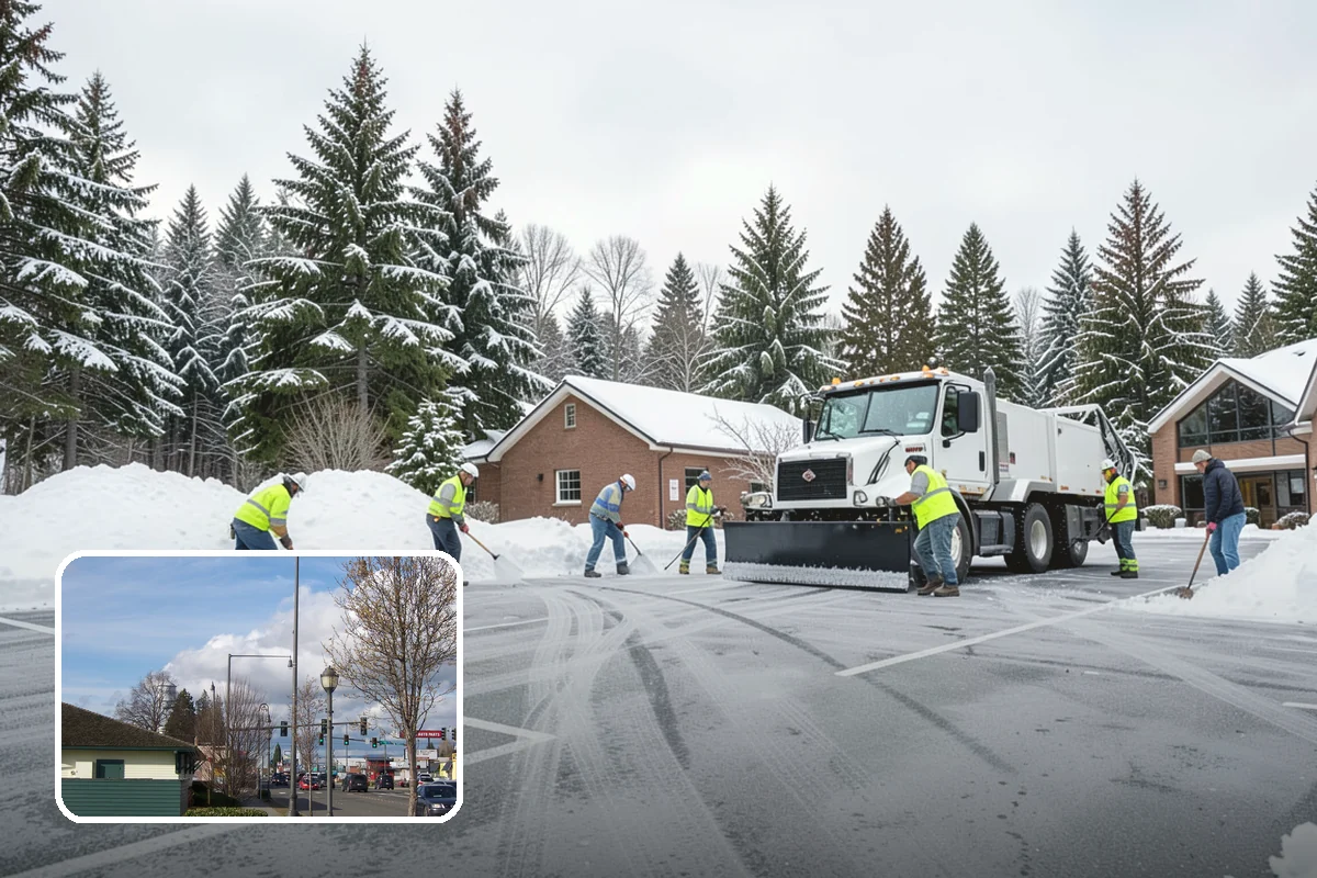 Sidewalk Ice Removal in Marysville, Snohomish County, WA - Removes bonded ice deicer is slow to lift