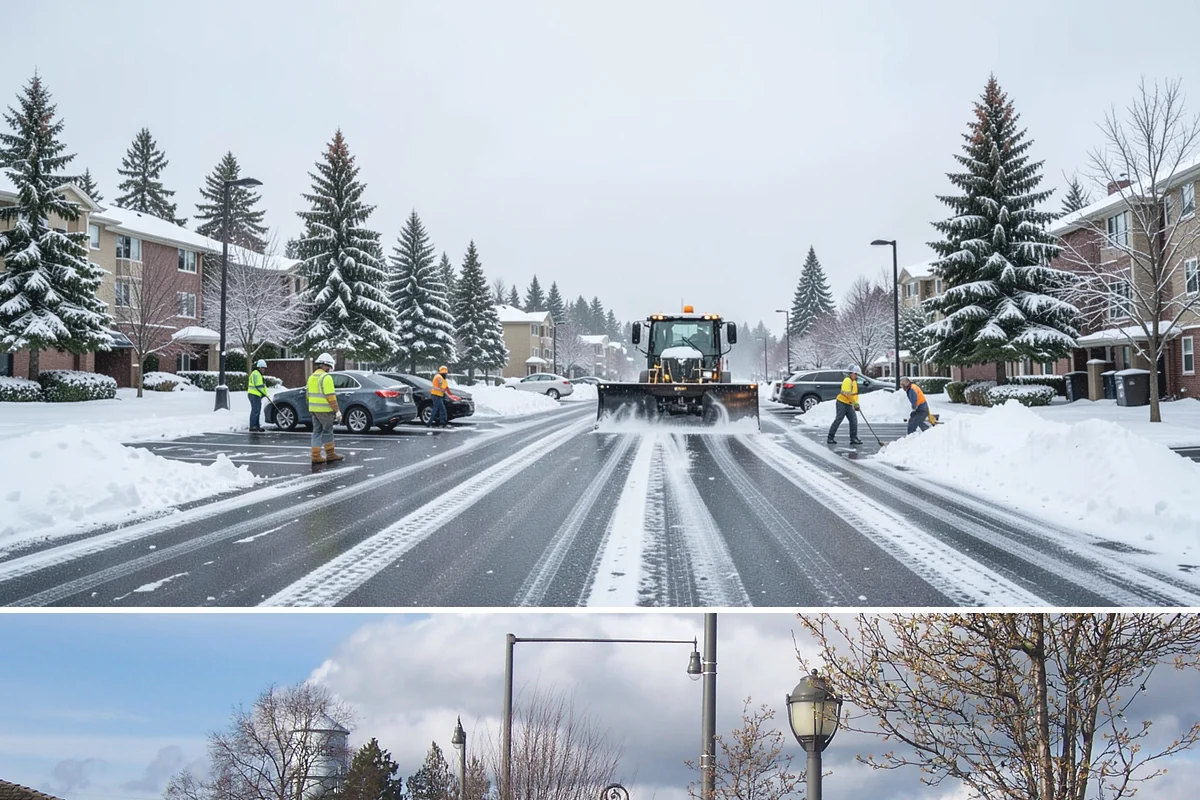 Sidewalk Ice Removal in Marysville, Snohomish County, WA - Sidewalk ice removal peaks during freeze-thaw stretches from midwinter into spring.