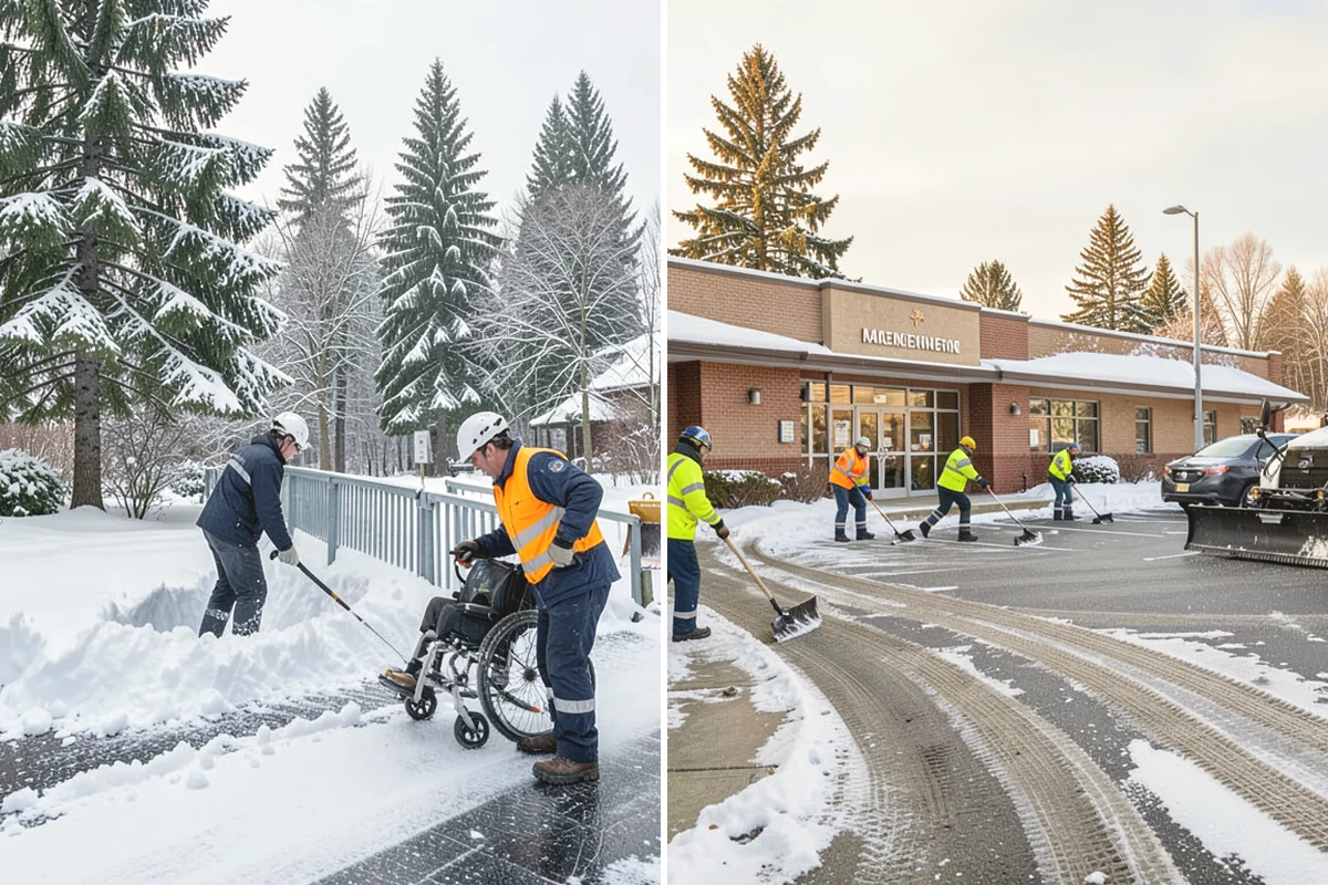 Sidewalk Ice Removal in Mercer Island, King County, WA - We identify bonded ice from refreeze cycles