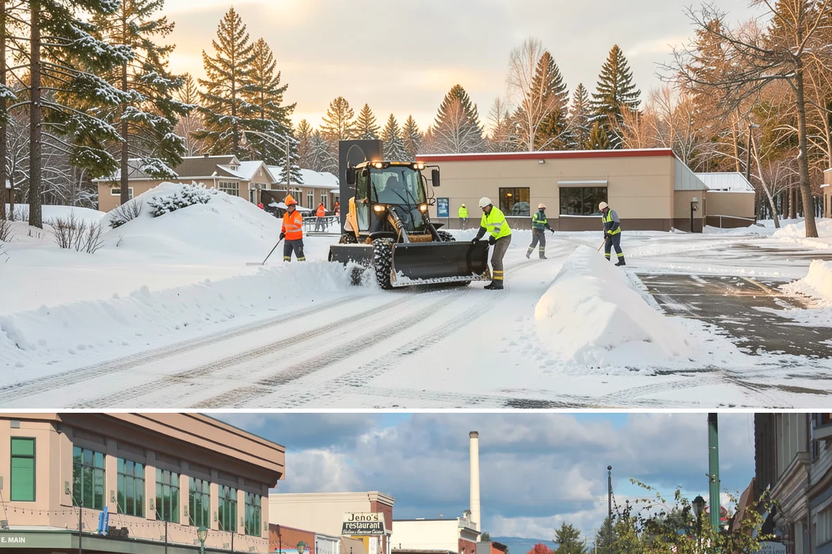 Sidewalk Ice Removal in Monroe, Snohomish County, WA - Sidewalk ice removal peaks during freeze-thaw stretches from midwinter into spring.