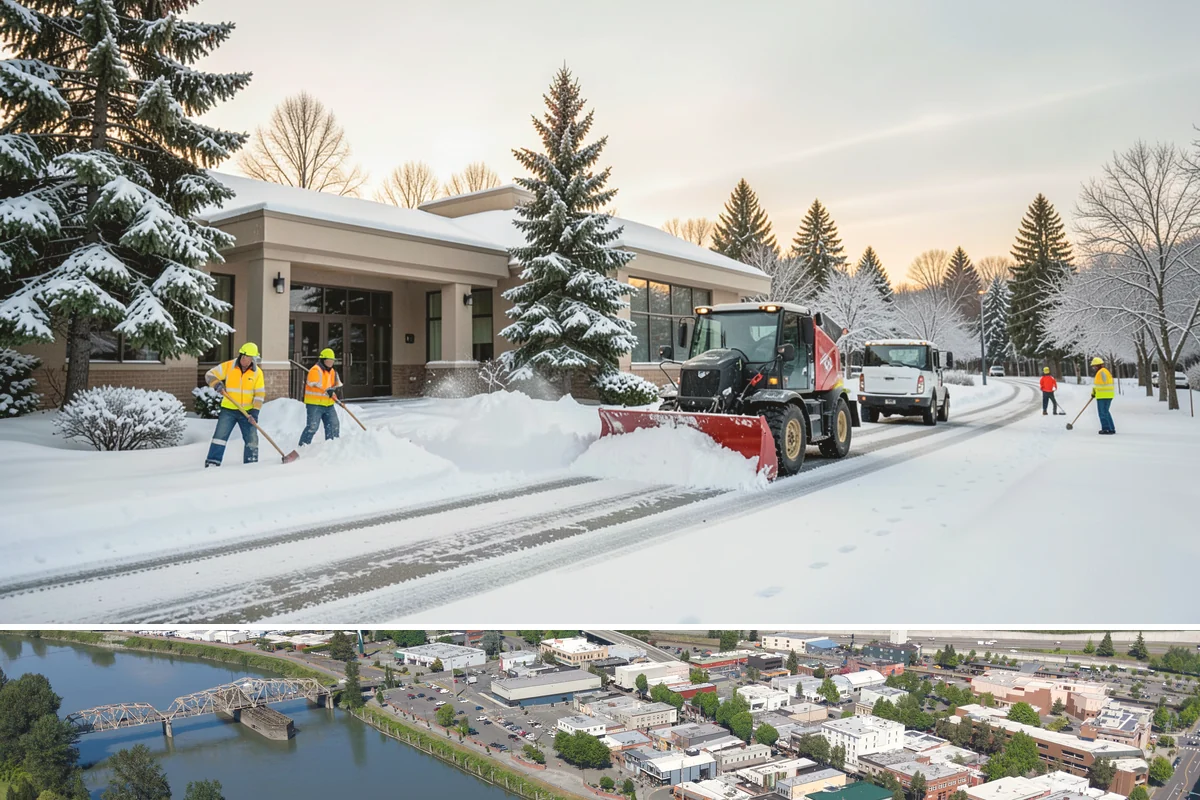 Sidewalk Ice Removal in Mount Vernon, Skagit County, WA - Sidewalk ice removal peaks during freeze-thaw stretches from midwinter into spring.