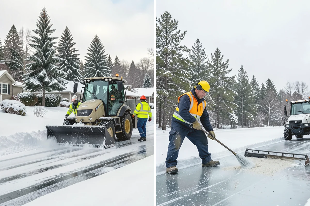 Sidewalk Ice Removal in Mukilteo, Snohomish County, WA - We identify bonded ice from refreeze cycles