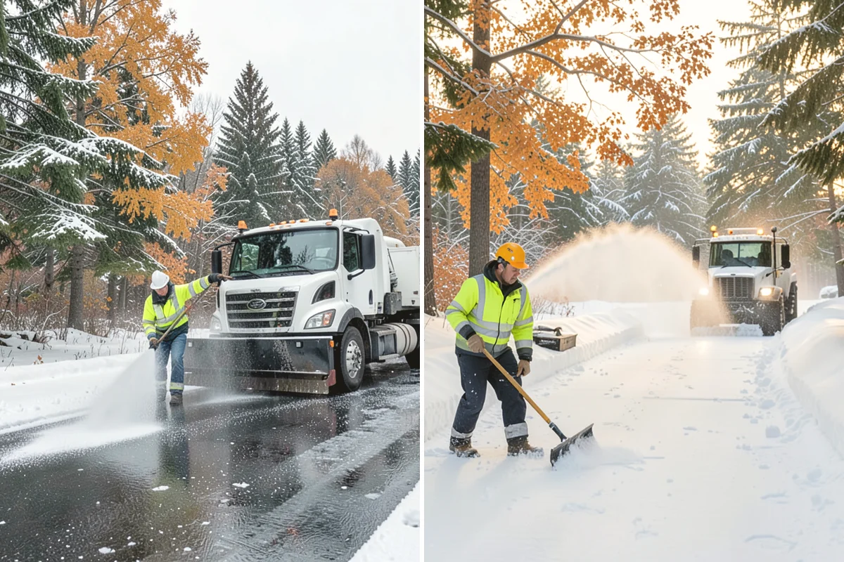 Sidewalk Ice Removal in Oak Harbor, Island County, WA - We identify bonded ice from refreeze cycles