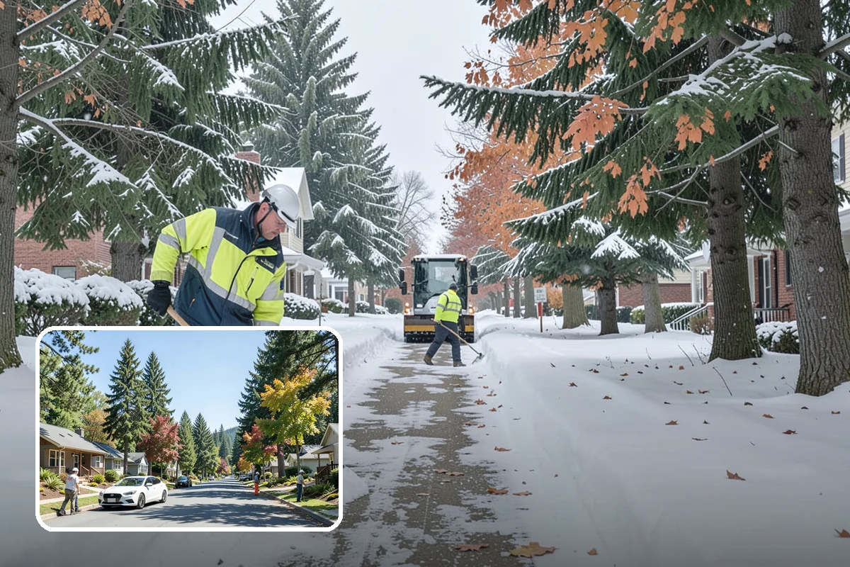 Sidewalk Ice Removal in Orting, Pierce County, WA - Removes bonded ice deicer is slow to lift