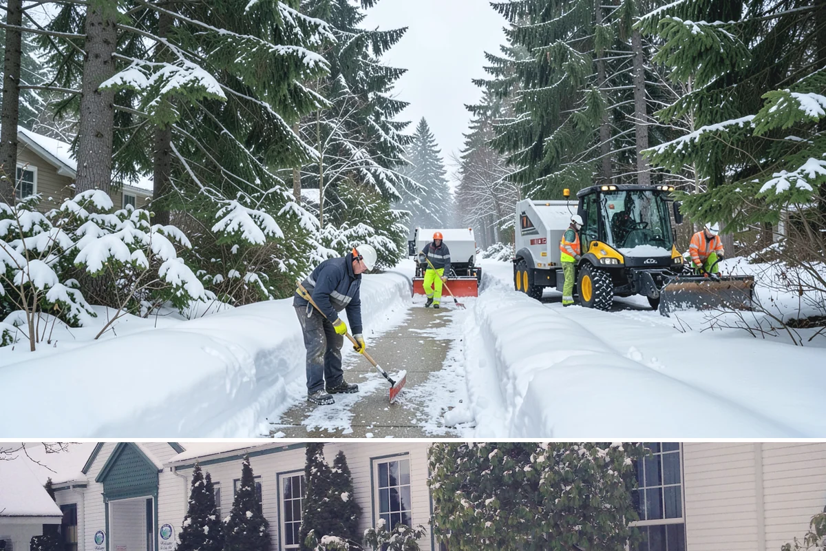 Sidewalk Ice Removal in Pacific, King County, WA - Sidewalk ice removal peaks during freeze-thaw stretches from midwinter into spring.