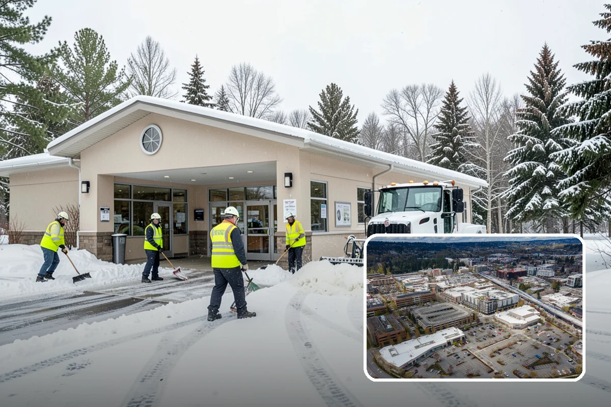 Sidewalk Ice Removal in Redmond, King County, WA - Removes bonded ice deicer is slow to lift