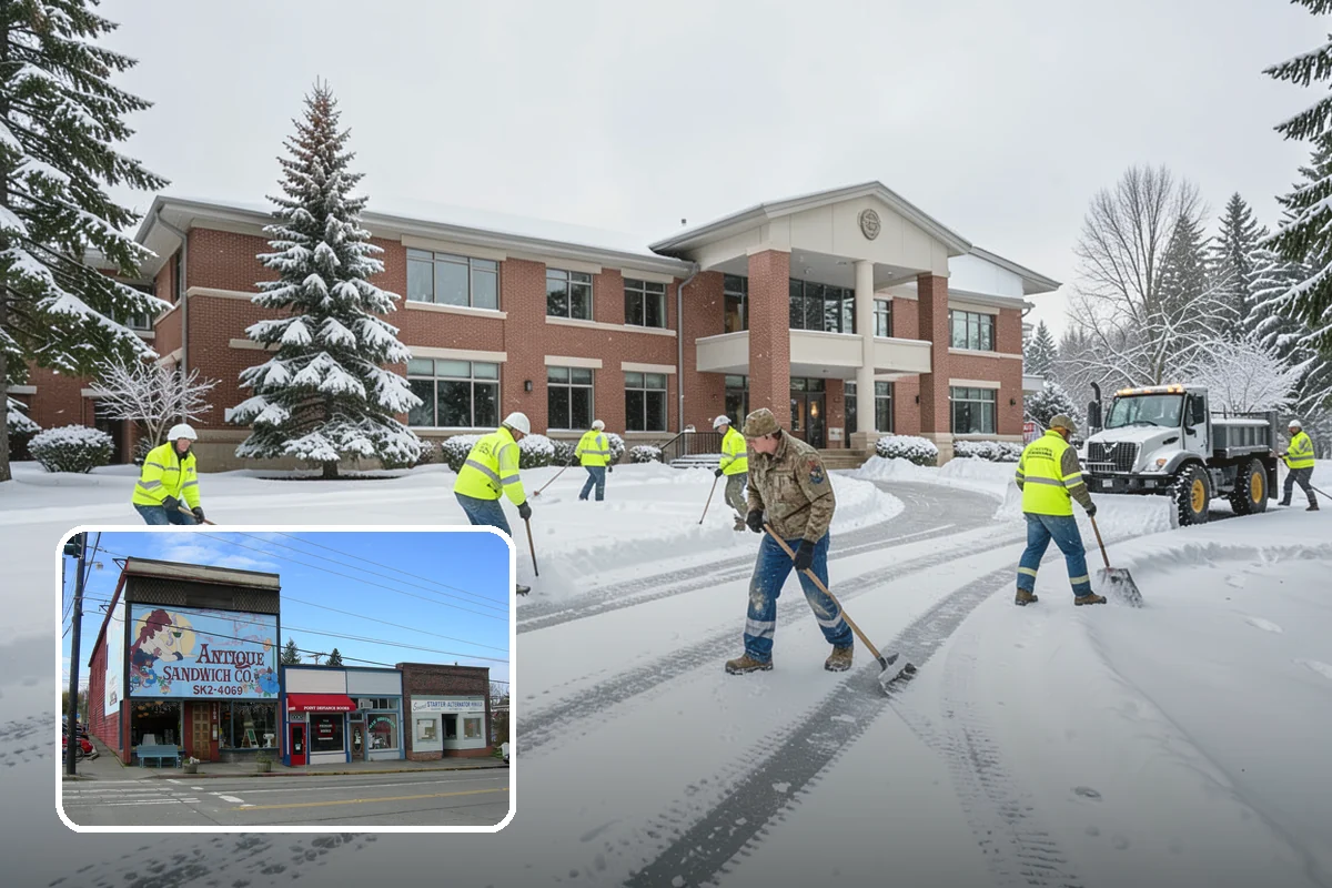 Sidewalk Ice Removal in Ruston, Pierce County, WA - Removes bonded ice deicer is slow to lift