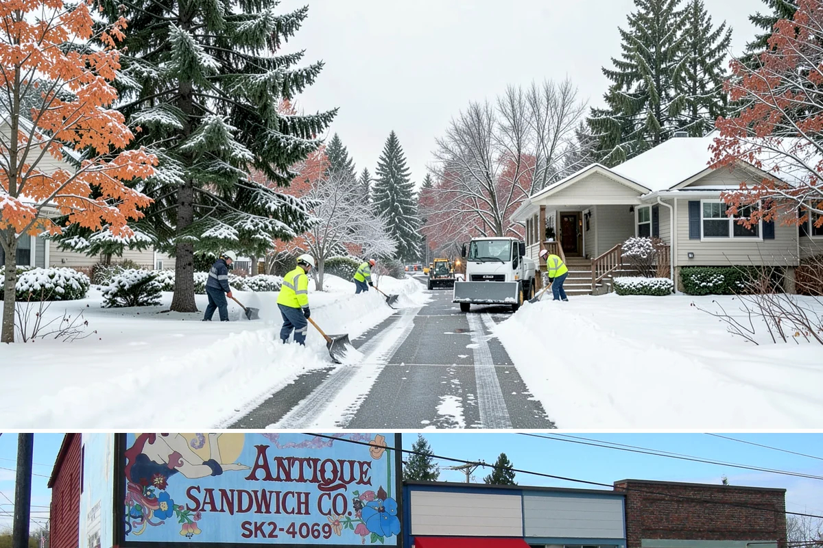 Sidewalk Ice Removal in Ruston, Pierce County, WA - Sidewalk ice removal peaks during freeze-thaw stretches from midwinter into spring.