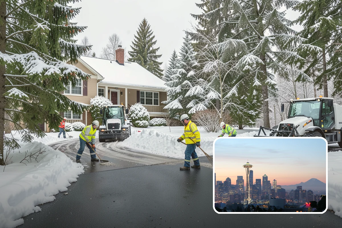 Sidewalk Ice Removal in Seattle, King County, WA - Removes bonded ice deicer is slow to lift