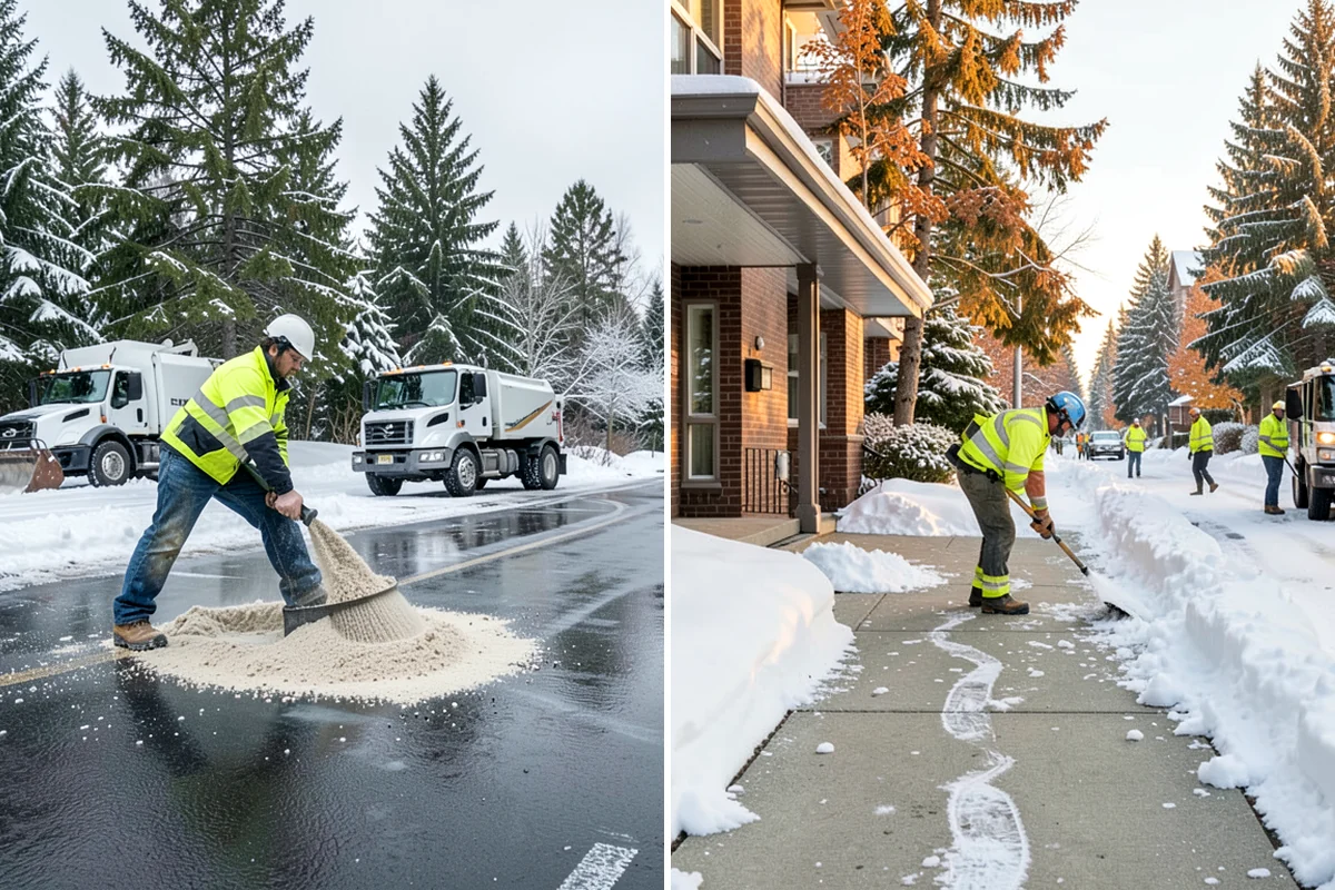 Sidewalk Ice Removal in Sedro-Woolley, Skagit County, WA - We identify bonded ice from refreeze cycles