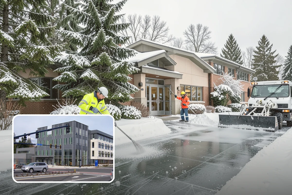 Sidewalk Ice Removal in Shoreline, King County, WA - Removes bonded ice deicer is slow to lift